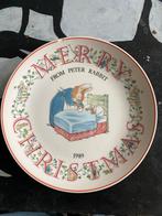 Wedgwood Peter Rabbit Kerstbord 1989, Huis en Inrichting, Keuken | Servies, Gebruikt, Ophalen of Verzenden, Bord(en), Wedgwood