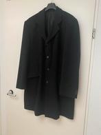 Luxe chique herenjas halflang wol/cashmere, zwart/antraciet, Ophalen of Verzenden, Zo goed als nieuw, Maat 56/58 (XL), Zwart