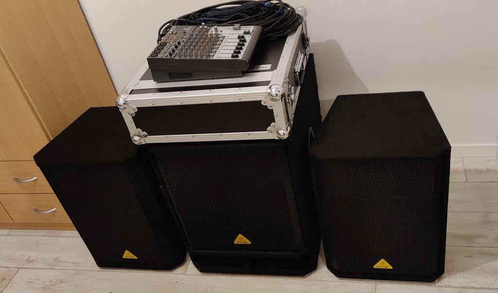 Complete Behringer DJ Set: Sub, Tops, Mixer, Versterker, Ophalen, Gebruikt, Dj-set, Behringer