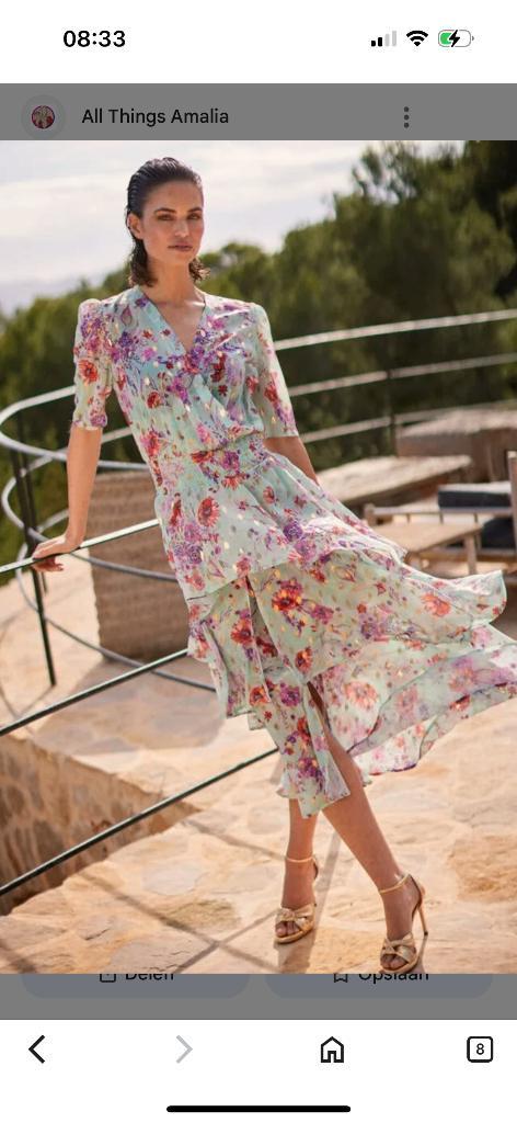 Ladress jurk, Kleding | Dames, Jurken, Zo goed als nieuw, Maat 34 (XS) of kleiner, Blauw, Onder de knie, Ophalen of Verzenden