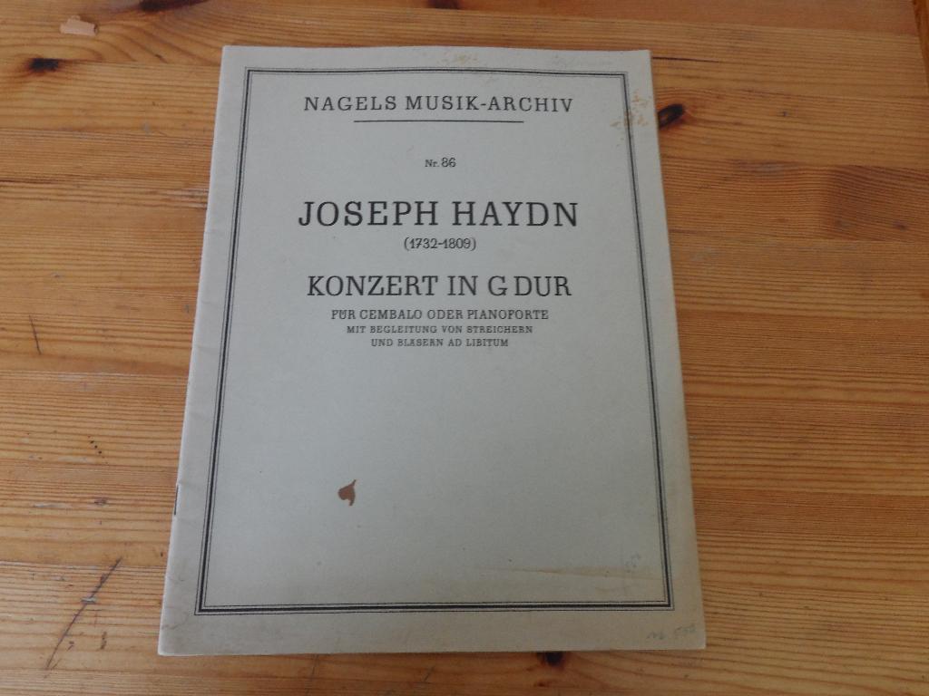Haydn - konzert in g dur, Muziek en Instrumenten, Bladmuziek, Gebruikt, Klassiek, Ophalen of Verzenden, Klarinet