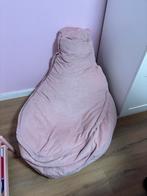 Roze ribstof zitzak, Ophalen, Zo goed als nieuw, Roze, Zitzak