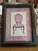 IKEA Schilderij met stoelmotief en paarse achtergrond, Ophalen