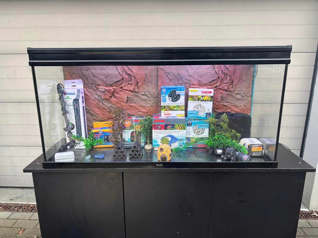 Aqualantis 240L met Eheim professional 4+ 600 pomp, Inclusief deksel, Aquatlantis, Ophalen of Verzenden, Zo goed als nieuw