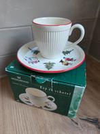 Wedgwood kop en schotel Windsor Christmas, kerst AH, Ophalen, Zo goed als nieuw, Wedgwood, Kop(pen) en/of Schotel(s)