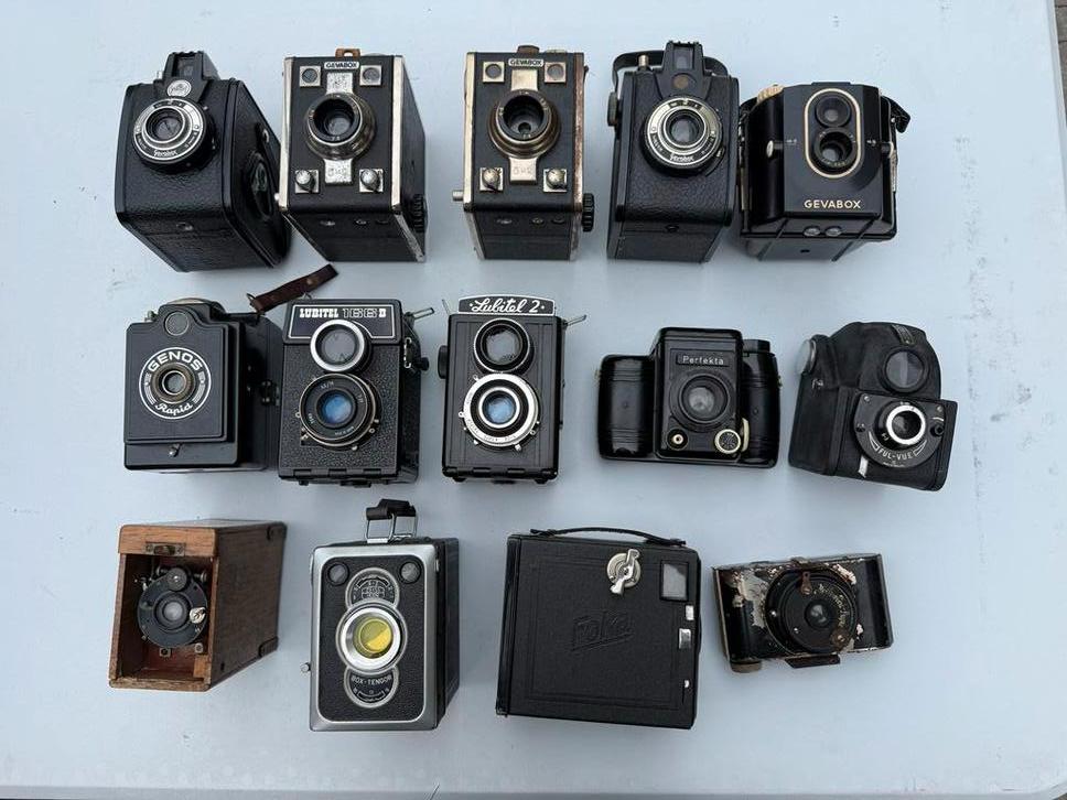 Verzameling vintage / antiek camera’s, Verzamelen, Fotografica en Filmapparatuur, Ophalen of Verzenden, Voor 1940, Fototoestel