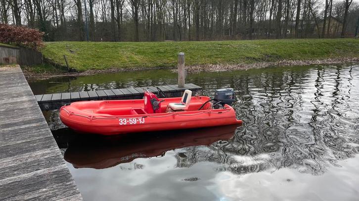 Fun Yak Secu 13, Watersport en Boten, Vis- en Consoleboten, Gebruikt, 10 tot 30 pk, 3 tot 6 meter, Benzine, Buitenboordmotor, Overige materialen