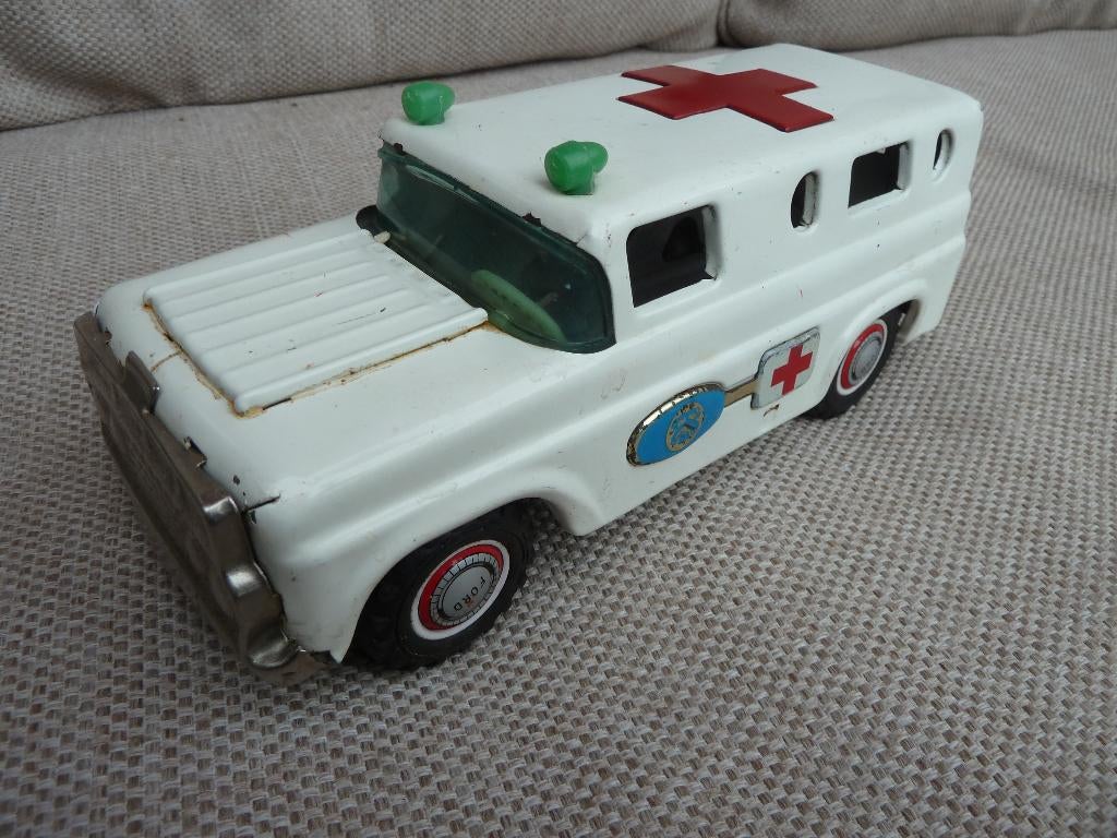 FORD MARUSAN BULLDOG TOY (SAN) JAPAN. ( mooi bewaard model), Ophalen of Verzenden, Gebruikt, Auto