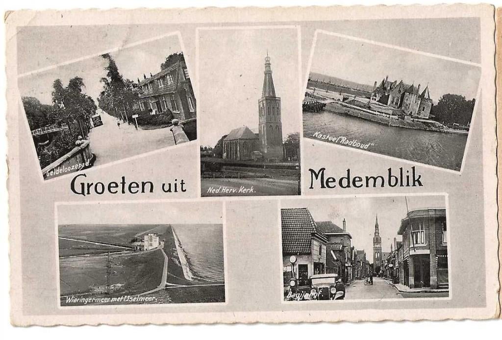 Jt28-179  Medemblik, Verzenden, 1920 tot 1940, Gelopen, Overijssel