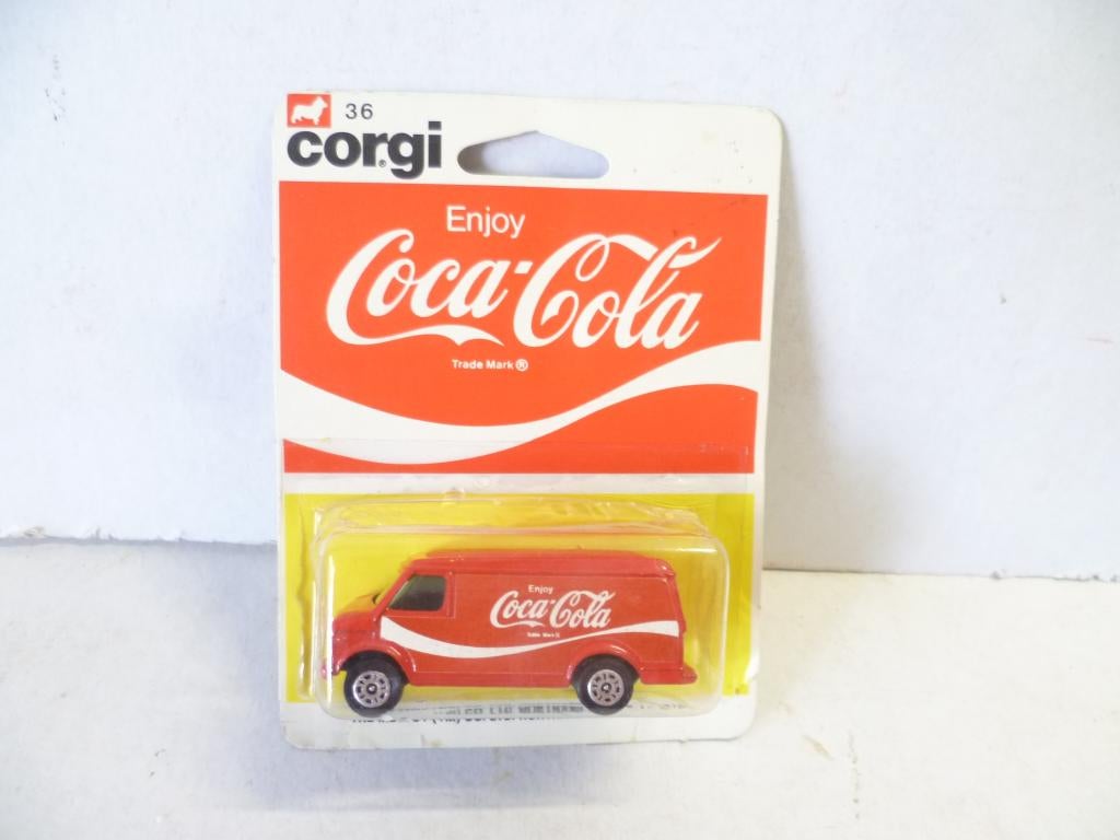 Corgi Junior 36 Mettoy 1978 Coca Cola U.S. Van modelauto., Hobby en Vrije tijd, Modelauto's | Overige schalen, Ophalen of Verzenden