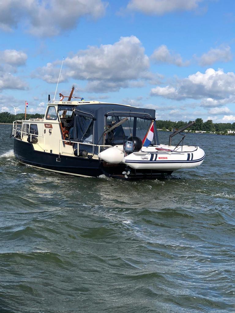 Miedema shouw 8.80x3.15, Ophalen, Gebruikt, Staal, Binnenboordmotor