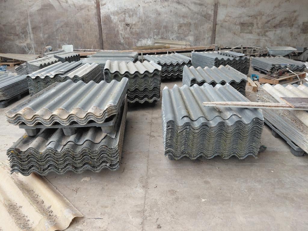 golfplaten asbestvrij goed merk eternit, Ophalen, Overige materialen, Gebruikt, Zwart