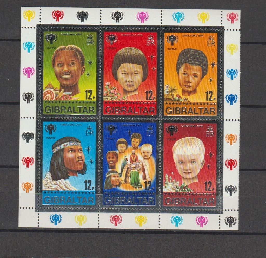 Gibraltar 1979  Kerstmis/Jaar van het Kind **, Postzegels en Munten, Ophalen of Verzenden, Overige landen, Postfris