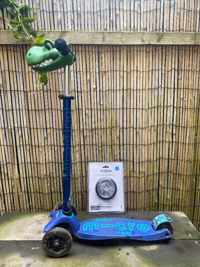 MAXI MICRO STEP DELUXE LED - 3-WIEL KINDERSTEP,, Ophalen, Gebruikt, Microstep, Gewone step