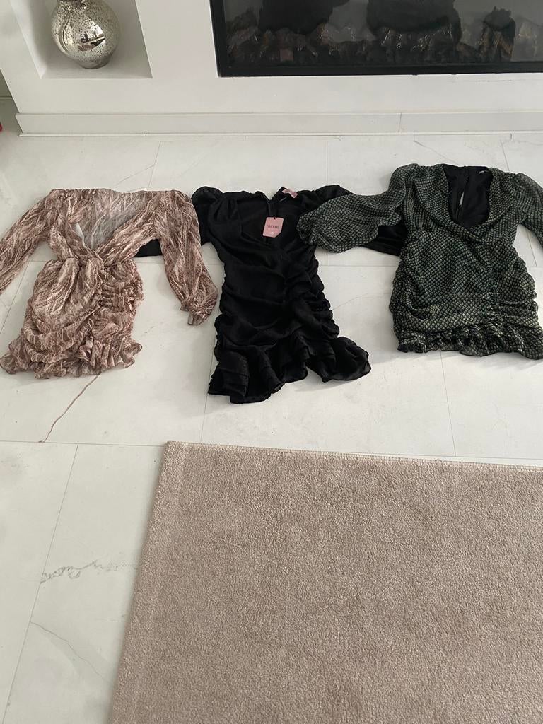 3 jurken, Maat 38/40 (M), Beige, Ophalen of Verzenden, Zo goed als nieuw