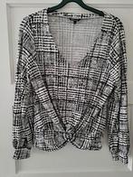Leuke zwart-witte longsleeve MS mode maat L, Overige kleuren, Maat 42/44 (L), Ophalen of Verzenden, Zo goed als nieuw