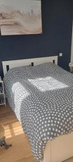 Ikea bed met matras en 4 lades, Ophalen, Eenpersoons, Wit, 140 cm