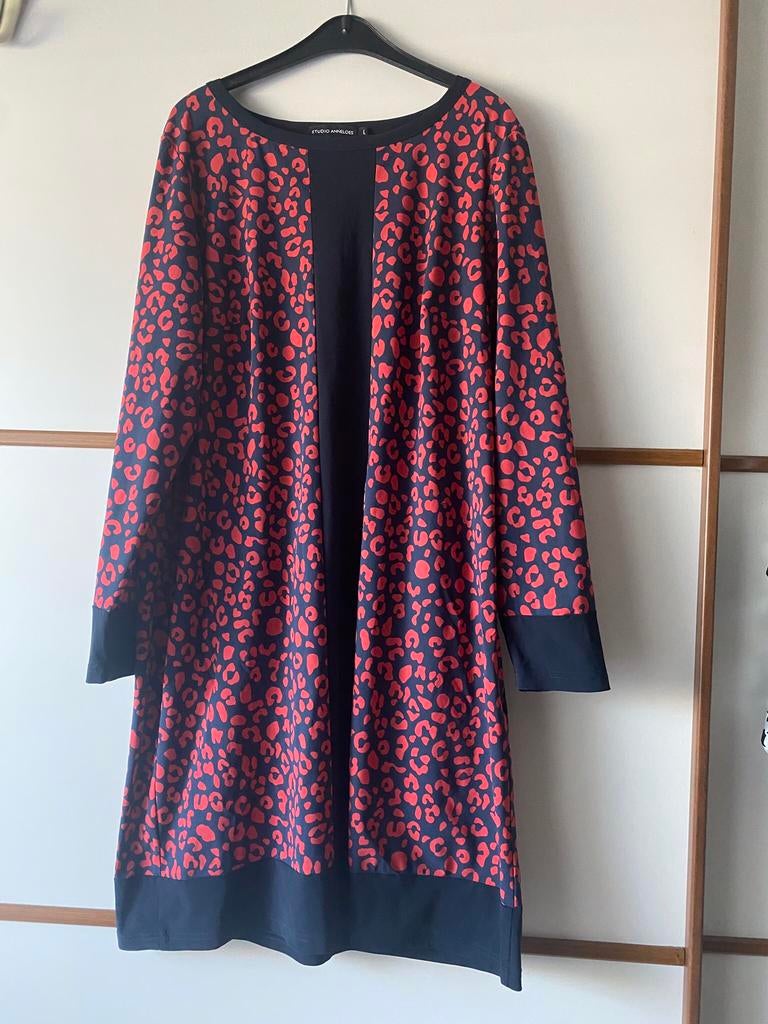 Jurk Studio Anneloes L ( rekbare stof), Ophalen of Verzenden, Zo goed als nieuw, Onder de knie