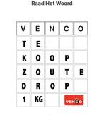 Venco dubbel zout - zoute drop - 1000gram, Ophalen