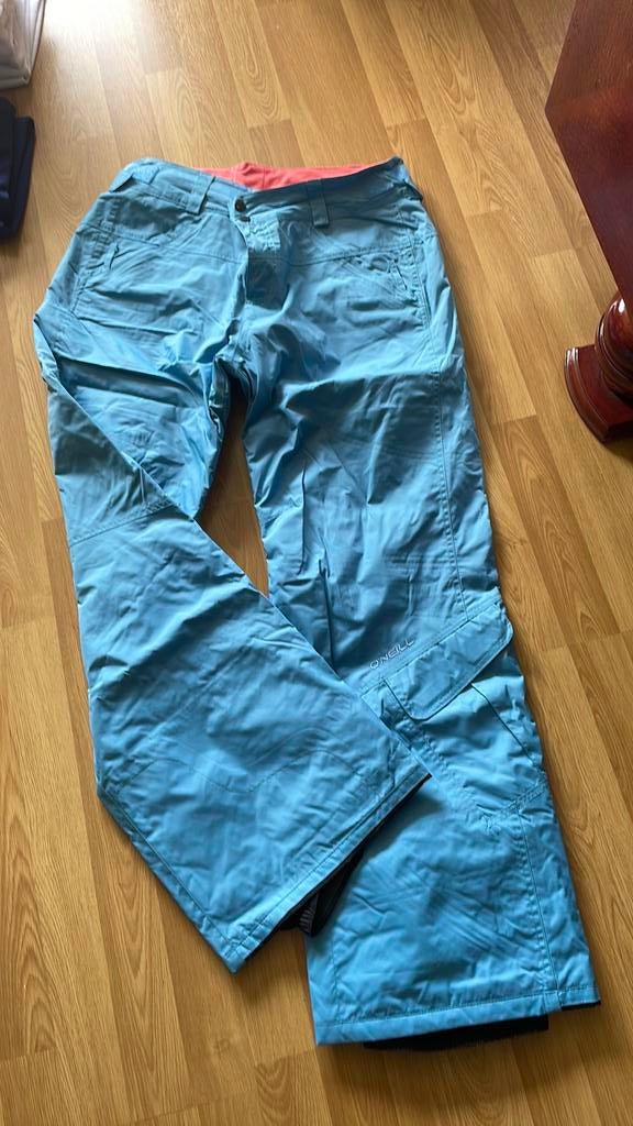 Snowboardbroek skibroek Oneill mt L blauw incl pulli’s etc, Ophalen of Verzenden, Zo goed als nieuw, Maat 42/44 (L), Broek