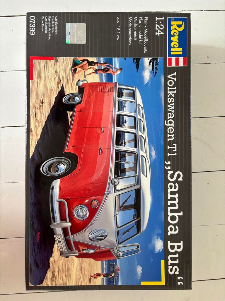 Revell Volkswagen T1 "Samba Bus" Modelbouwkit, Auto, Revell, Groter dan 1:32, Nieuw