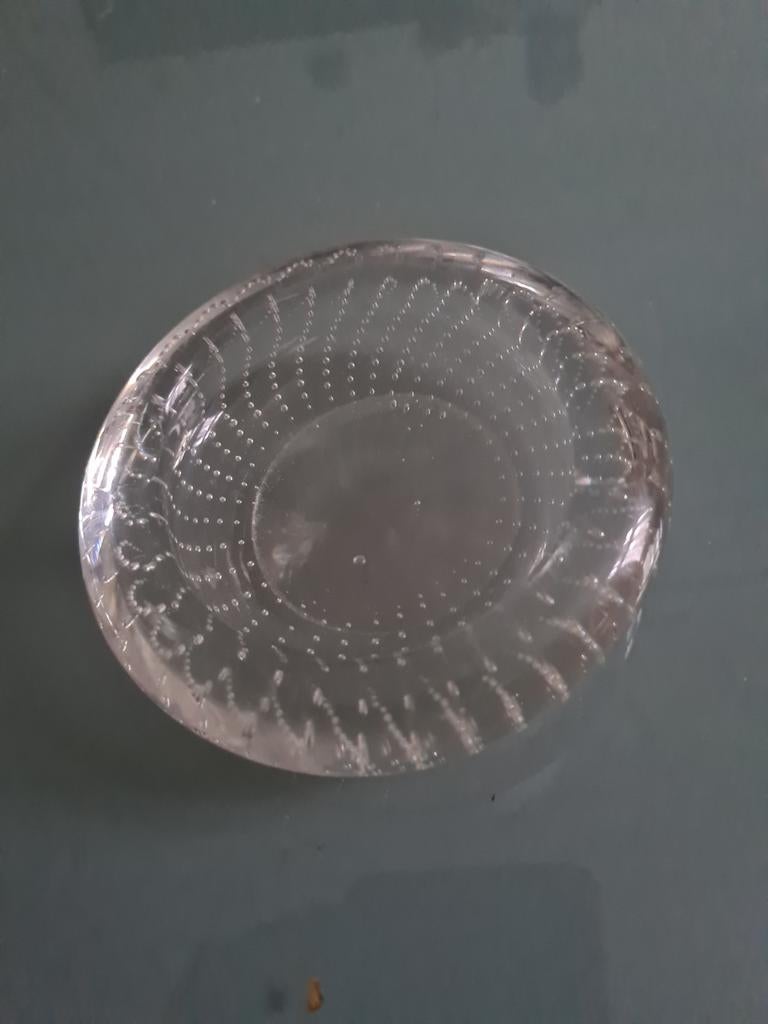 3 Leerdam Spijkerglas asbakjes zie beschrijving, Ophalen