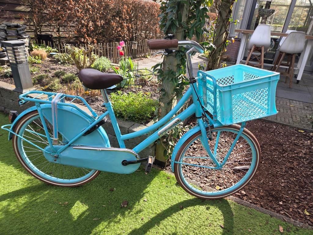 Popal meisjes fiets 24 inch blauw, Ophalen, Gebruikt, 24 inch