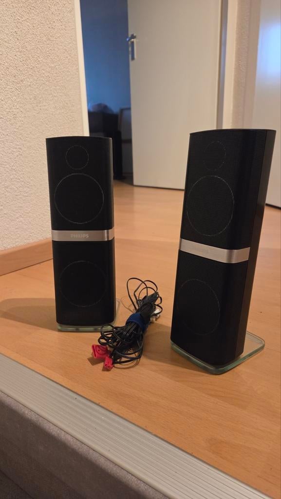 Philips HTS7201/HTS7202 Front Luidsprekers, Philips, Gebruikt, Ophalen of Verzenden, Minder dan 60 watt