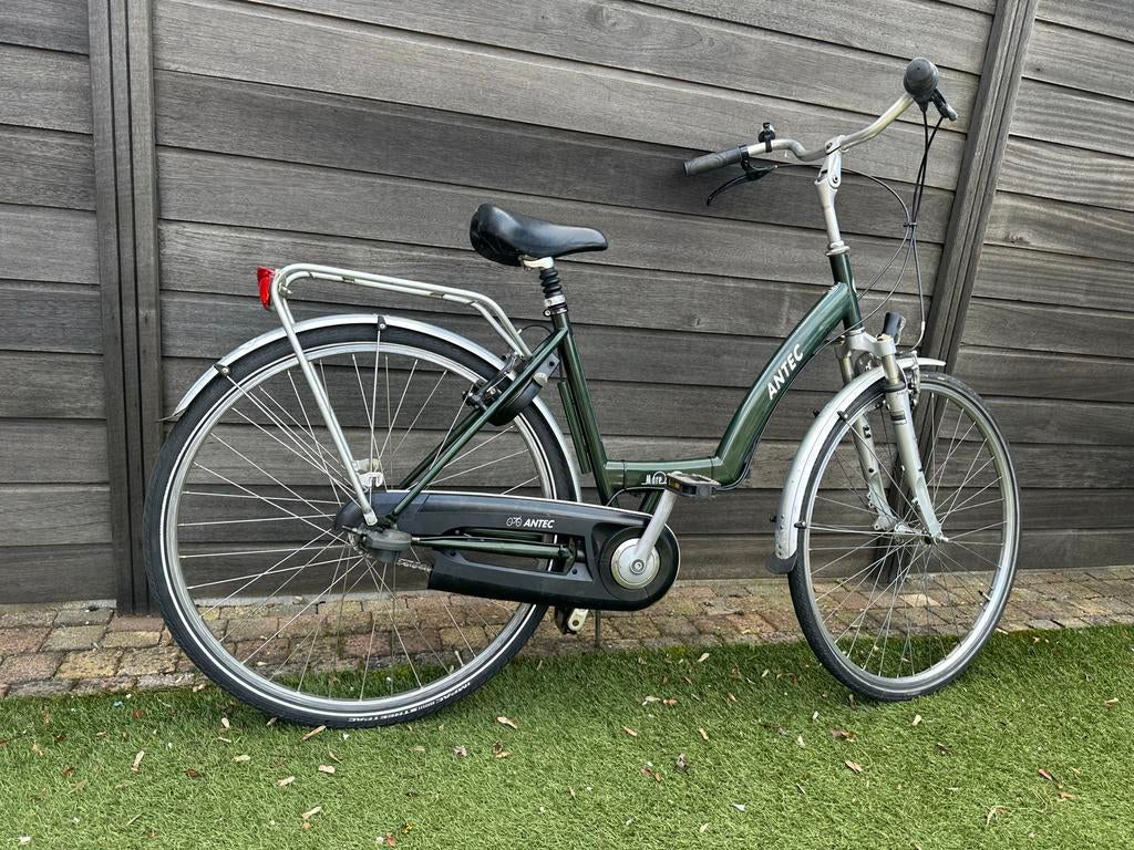 Antec Damesfiets - Groen, Lage Instap, Terugtraprem, Fietsen en Brommers, Fietsen | Dames | Damesfietsen, Terugtraprem, 50 tot 53 cm