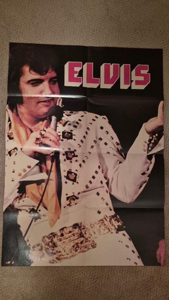 Elvis poster, Ophalen of Verzenden, Gebruikt, Foto of Kaart