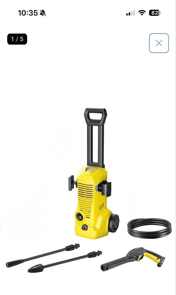 Kärcher K2 Hogedrukreiniger - Compact en Krachtig, Tuin en Terras, Hogedrukreinigers, Ophalen, Gebruikt, Elektrisch, Met autostop en -start