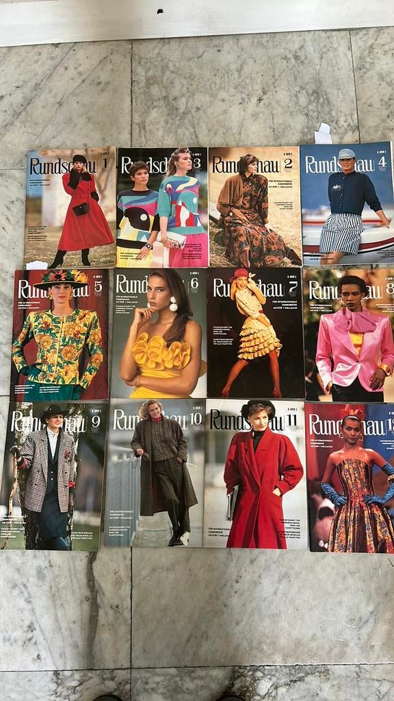 Rundschau dames patroontekenen 1988 incl. 6 raderbladen, Ophalen of Verzenden, Gebruikt, Vrouw, Overige merken