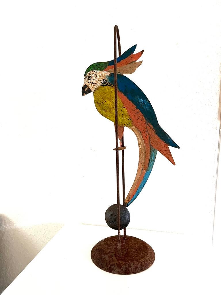 Pendulum wiebel speelgoed Papegaai jaren 60., Antiek en Kunst, Curiosa en Brocante, Ophalen of Verzenden