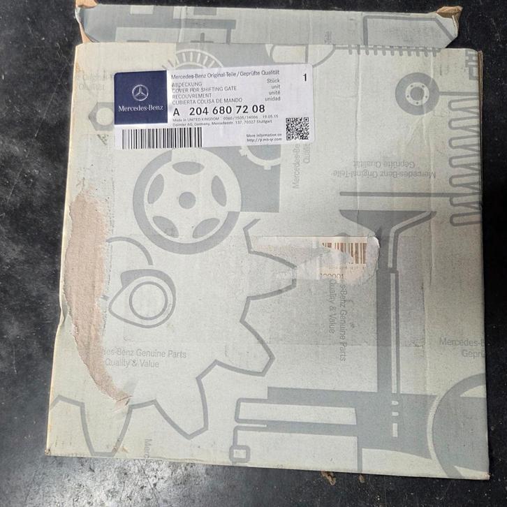 Nieuwe afdekking schakelpook Mercedes A2046807208 origineel, Auto-onderdelen, Interieur en Bekleding, Ophalen of Verzenden