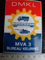 sticker dmkl mva 3 bureau keuring logo embleem wapen leger, Verzenden, Zo goed als nieuw, Bedrijf of Vereniging