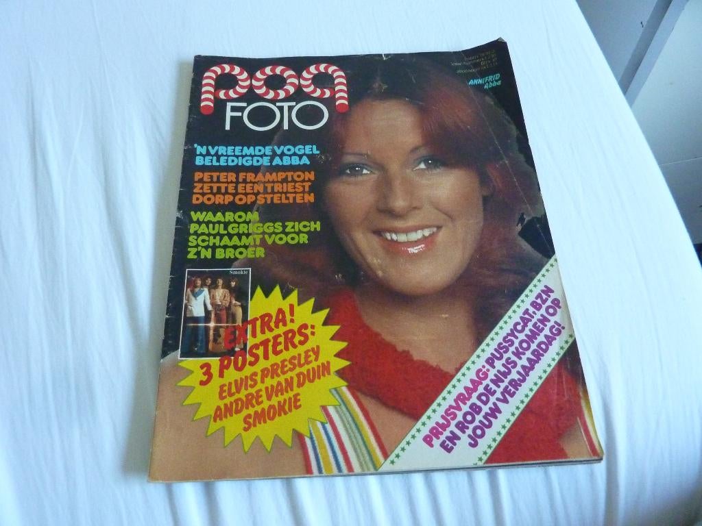 FRIDA (ABBA) OP VOORKANT POPFOTO 1978-ELVIS-QUEEN-SHEILA, Verzamelen, Verzenden, 1960 tot 1980, Tijdschrift