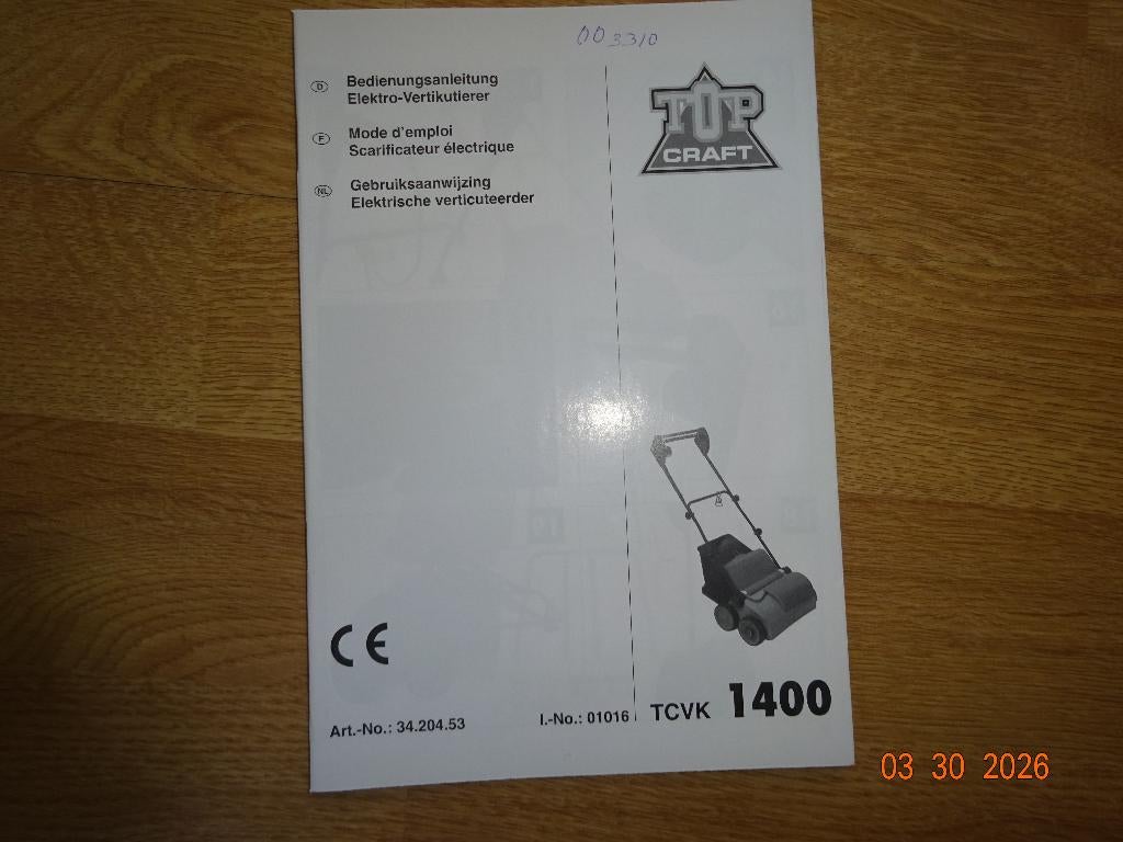 Verticuteermachine, Ophalen, Gebruikt, Elektrisch, Topcraft