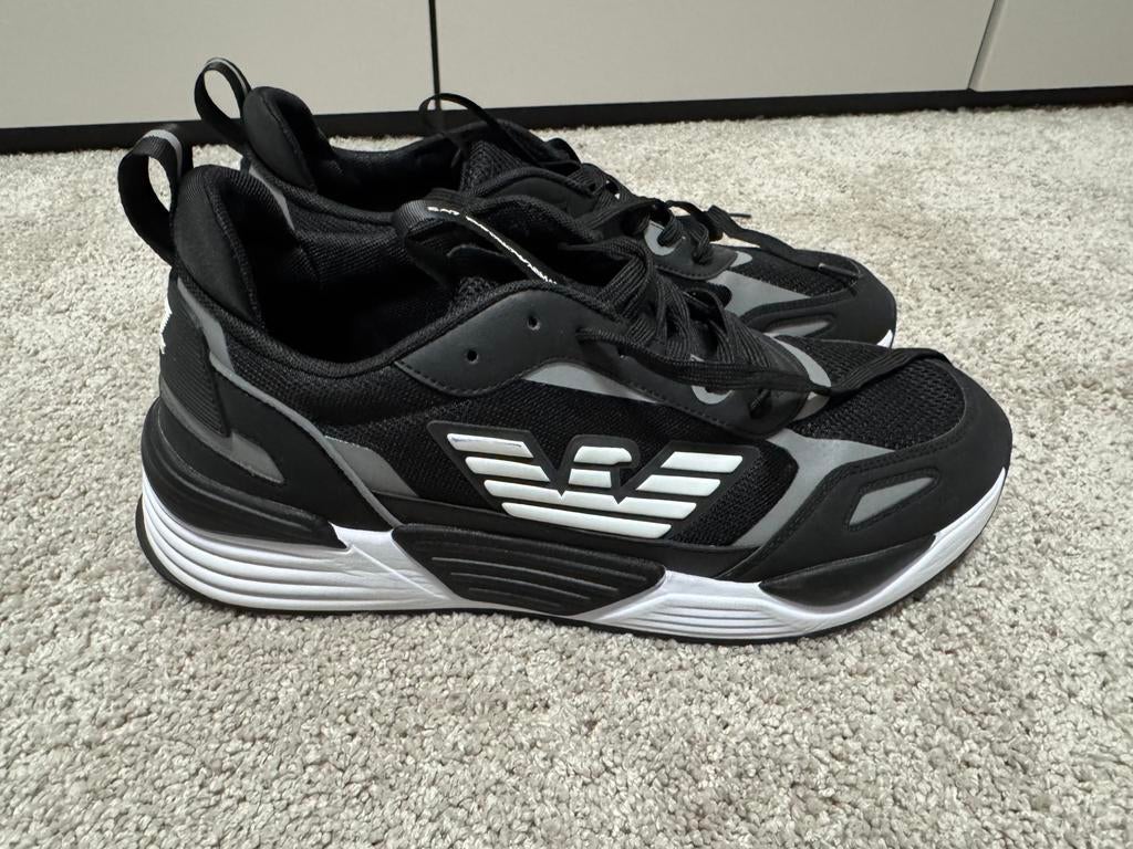 EA7 Emporio Armani heren sneakers ace runner 46 2/3, Kleding | Heren, Schoenen, Ophalen of Verzenden, Zo goed als nieuw, Zwart