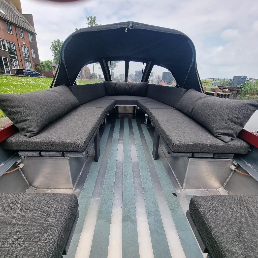 Elektrische sloep Aluminium 6mtr, Ophalen, Tot 10 pk, Binnenboordmotor, Elektrisch