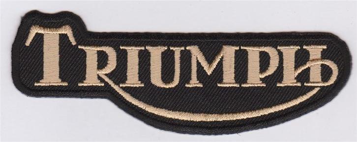 Triumph stoffen opstrijk patch embleem #13, Motoren, Accessoires | Overige, Nieuw, Ophalen of Verzenden