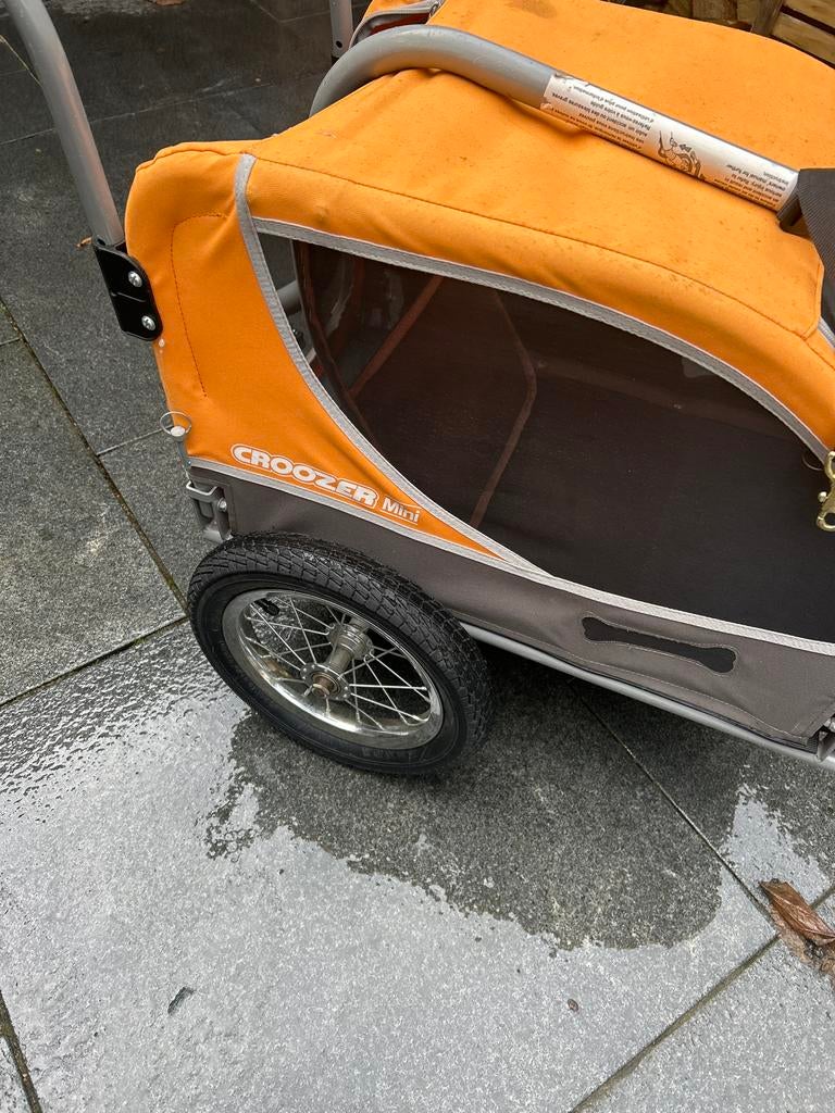 Croozer Mini hondenkar - Oranje, Ophalen, Opvouwbaar, 20 tot 40 kg, Zo goed als nieuw