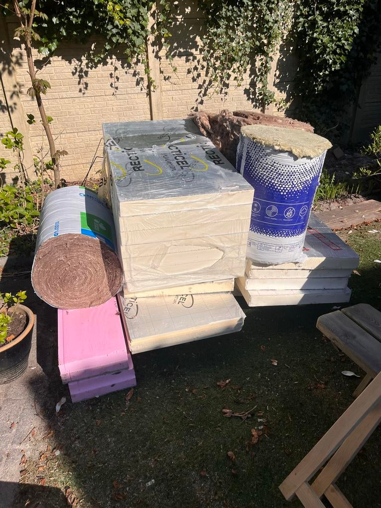 PIR Isolatieplaten 70mm en 140mm - Nieuwstaat, Doe-het-zelf en Verbouw, Isolatie en Afdichting, 12 cm of meer, Ophalen of Verzenden