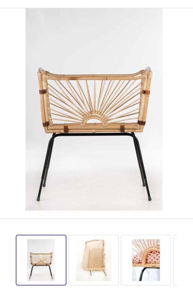 Rotan co-sleeper van Bohemian Baby, Kinderen en Baby's, Babywiegjes en Ledikanten, Ophalen, Zo goed als nieuw, Wieg