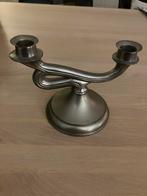 Antieke tinnen kandelaar stempel molen, Antiek en Kunst, Antiek | Kandelaars, Ophalen of Verzenden, Overige materialen