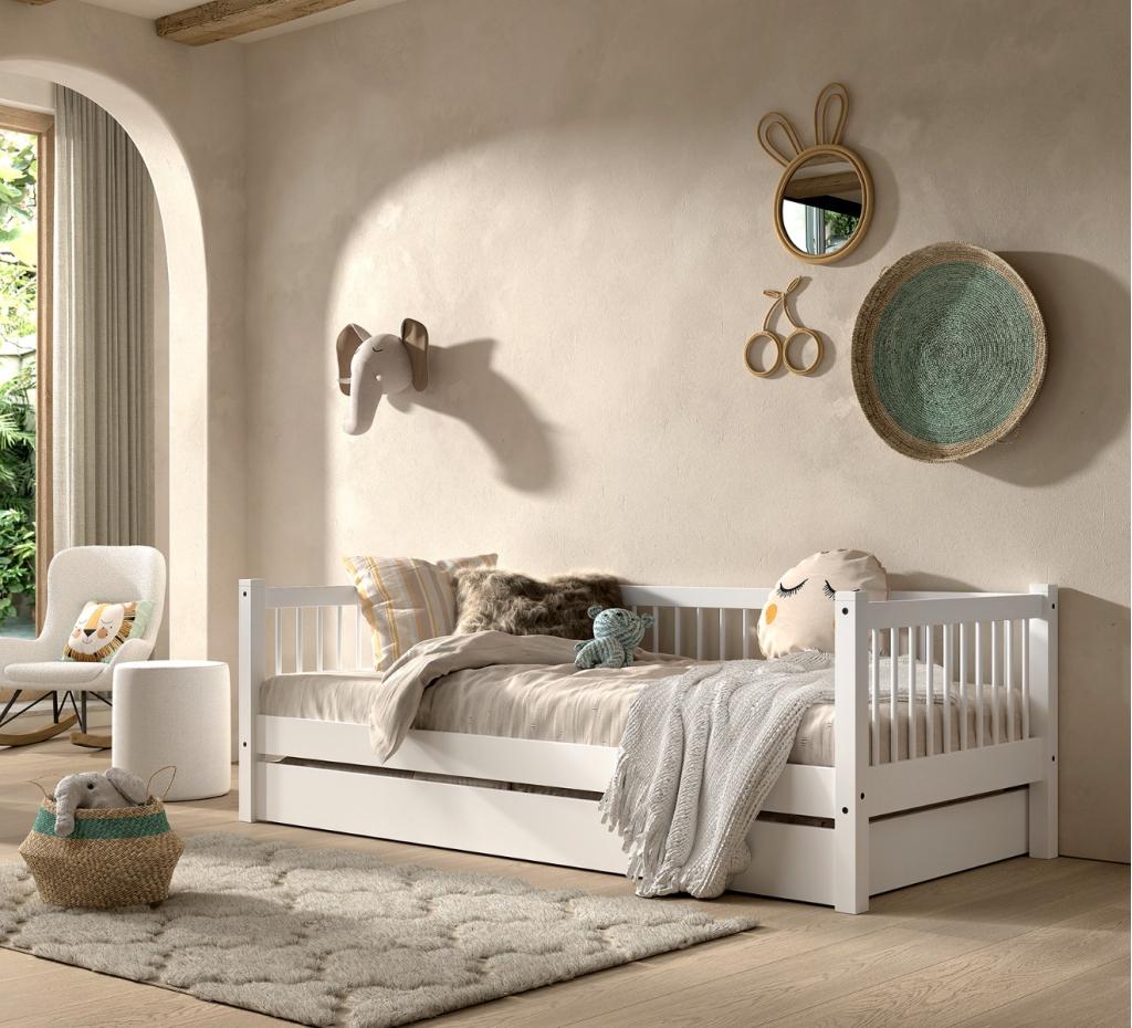 Forrest Beech kajuitbed - 90x200 - Wit beuken, Kinderen en Baby's, Kinderkamer | Bedden, Niet ingevuld, Niet ingevuld, Niet ingevuld