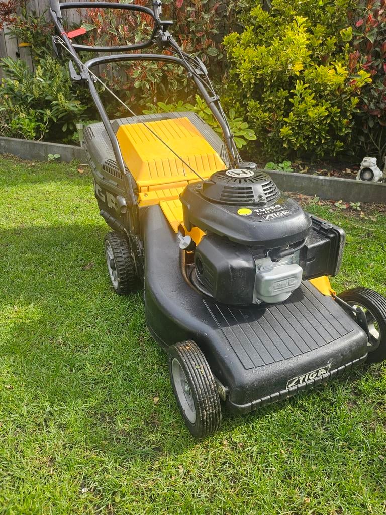 Stiga Turbo Pro 48 S Combi met krachtige Honda motor, Cirkelmaaier, Stiga, Ophalen of Verzenden, Benzine-grasmaaier