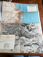 WO2 Amerikaans invasie kaart Algerije Noord Afrika 1942, Verzamelen, Militaria | Tweede Wereldoorlog, Amerika, Ophalen of Verzenden