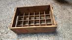 Vintage houten flessenkrat - Decoratief en functioneel, Ophalen, Gebruikt, Minder dan 35 cm, Minder dan 50 cm