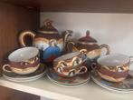 Vintage Aziatisch Theeservies - Handgeschilderd, Antiek en Kunst, Antiek | Servies compleet, Ophalen