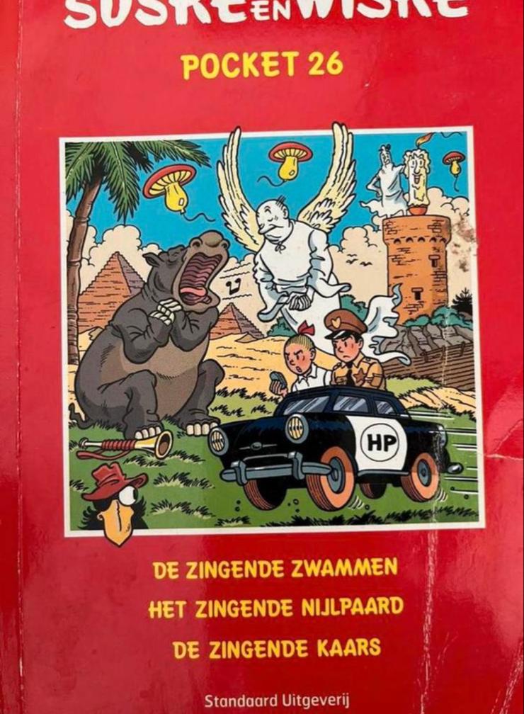 Suske en Wiske Pocket 26: De Zingende Zwammen e.a., Eén stripboek, Ophalen of Verzenden, Gelezen